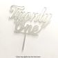 NUMBER TWENTY ONE SILVER MIRROR ACRYLIC CAKE TOPPER