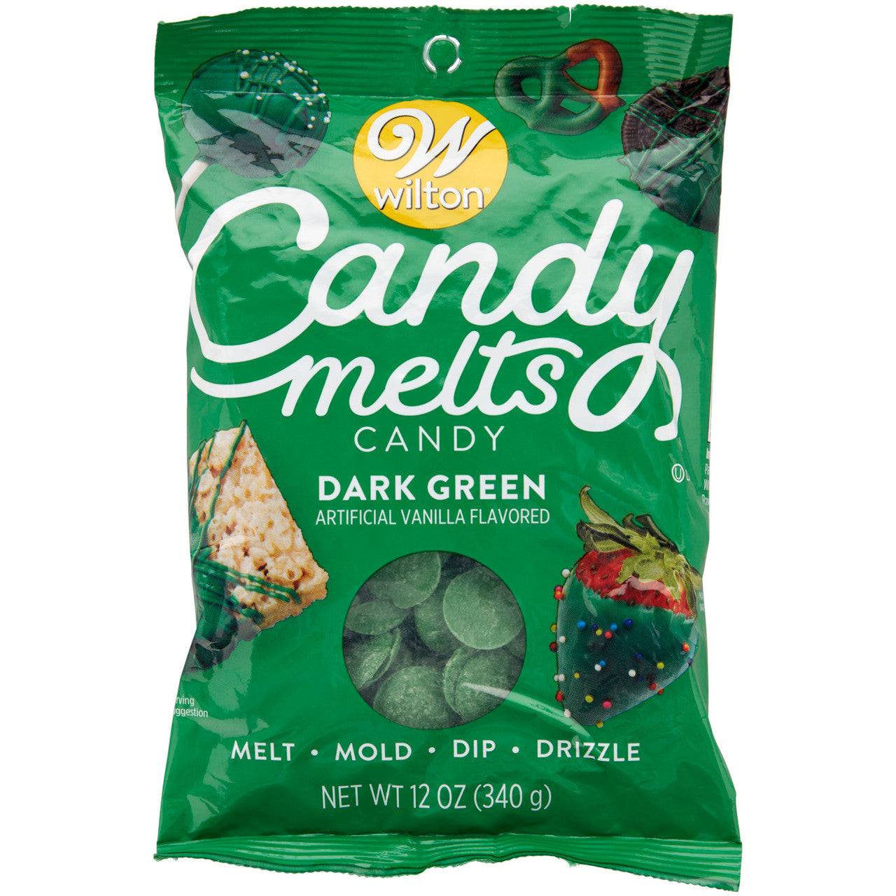Dark Green Candy Melts, 12 oz.