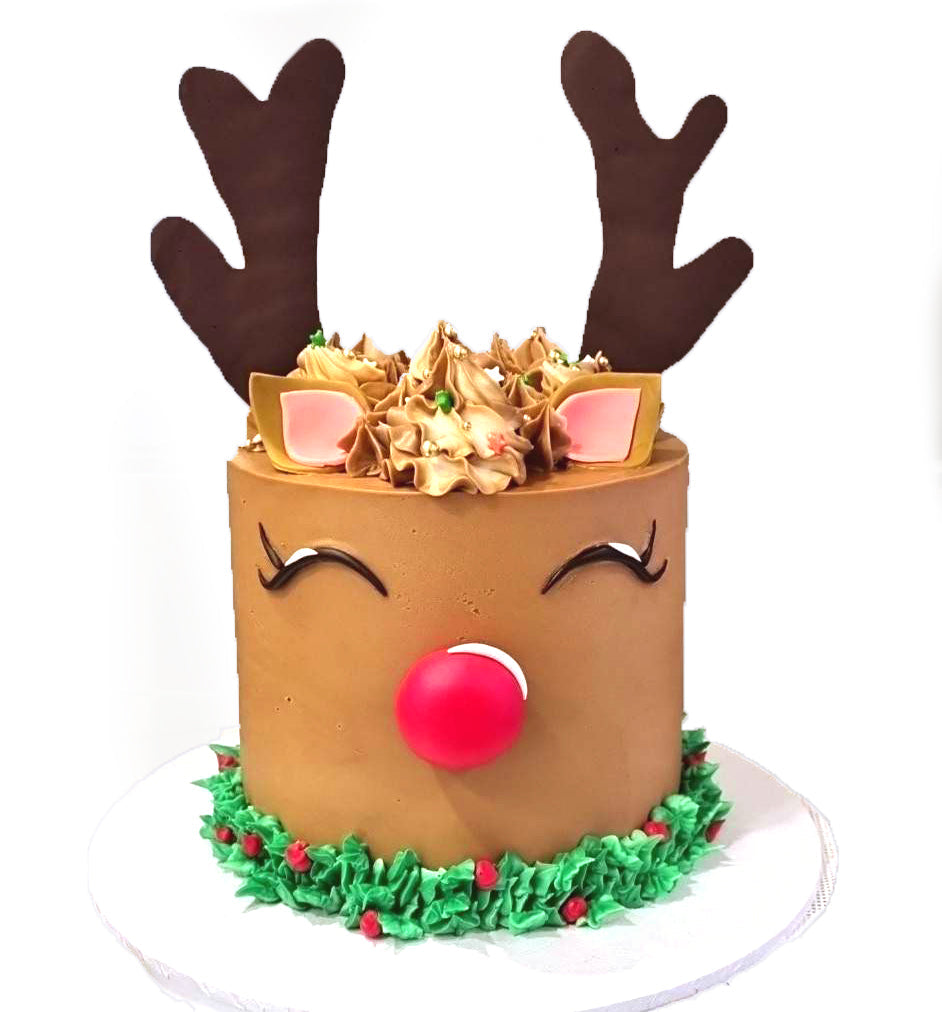 Christmas Buttercream Rudolph Cake Tuesday December 3rd 6-9PM