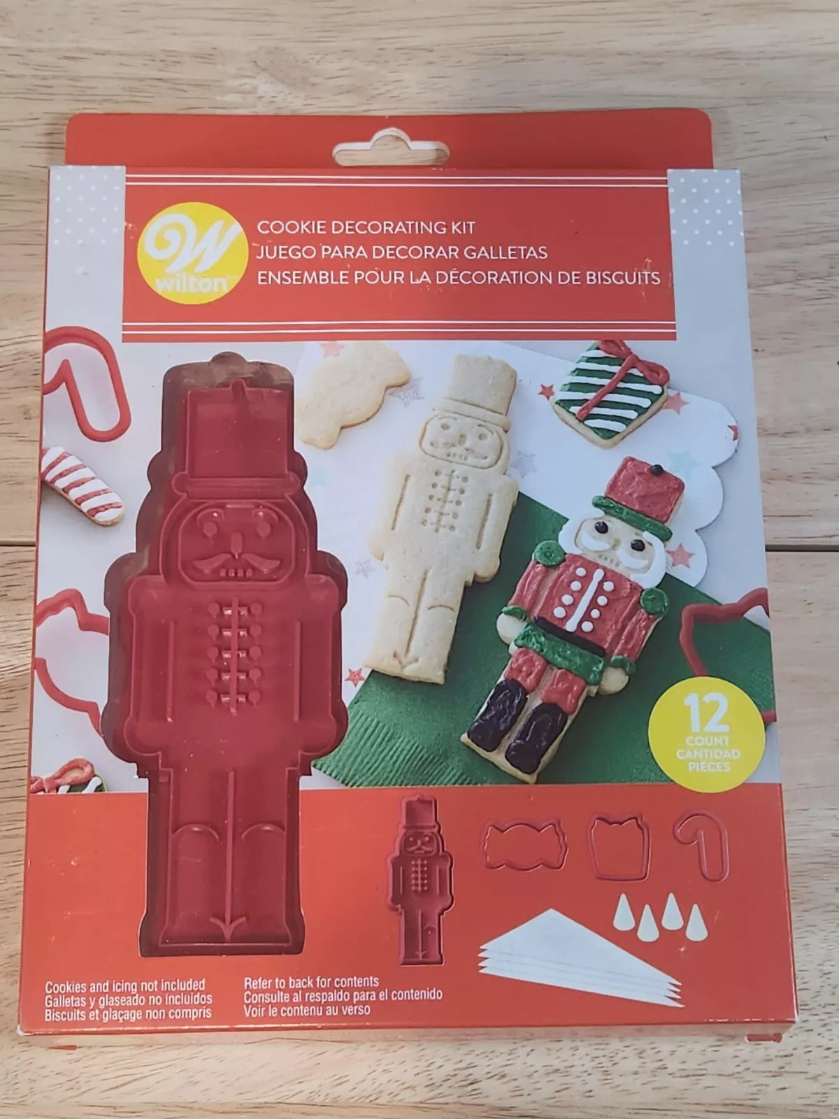 Wilton Christmas Nutcracker Cookie Decorating 12 piece kit