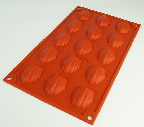 15 CAVITY-FANCY SHELL SILICONE CHOCOLATE MOLD BAKING MOULD