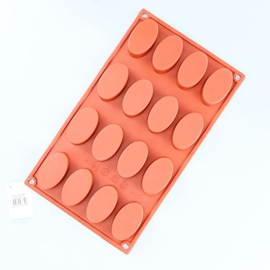 16 CAVITY - OVAL SILICON CHOCOLATE MOLD