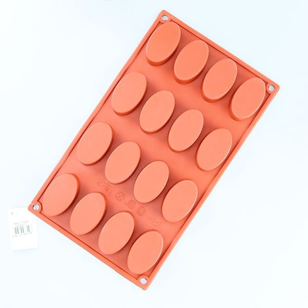 16 CAVITY - OVAL SILICON CHOCOLATE MOLD (ONLINE ONLY)