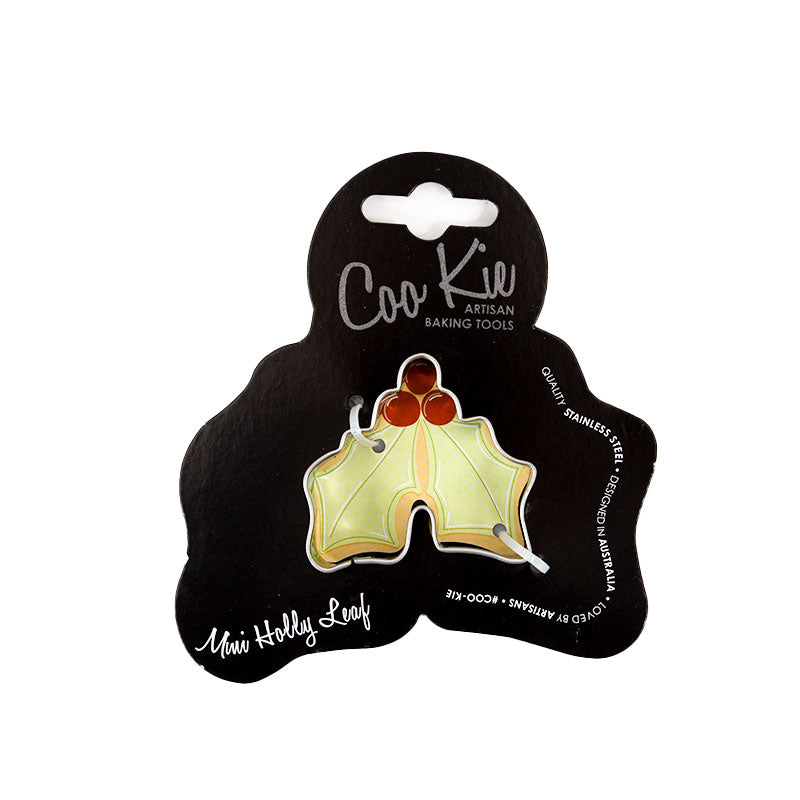 COO KIE MINI HOLLY LEAF COOKIE CUTTER (ONLINE ONLY)