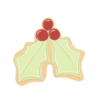 COO KIE HOLLY LEAF COOKIE CUTTER (ONLINE ONLY)