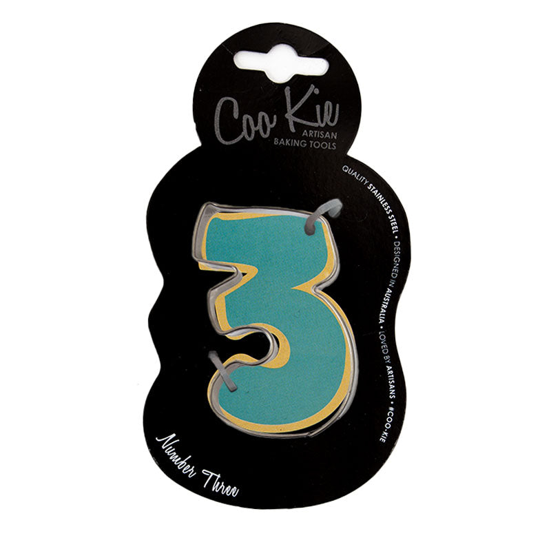 COO KIE NUMBER 3 COOKIE CUTTER (ONLINE ONLY)