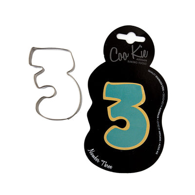 COO KIE NUMBER 3 COOKIE CUTTER (ONLINE ONLY)