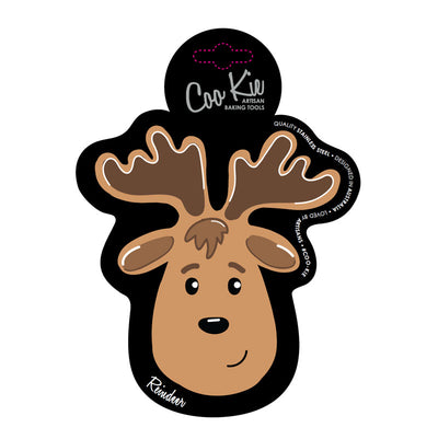 COO KIE REINDEER COOKIE CUTTER