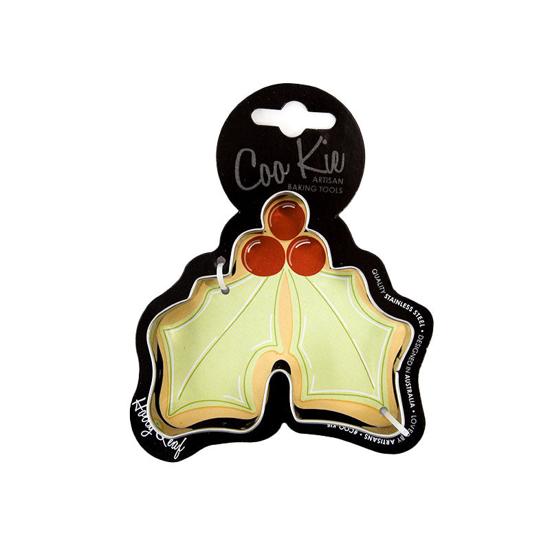 COO KIE HOLLY LEAF COOKIE CUTTER (ONLINE ONLY)