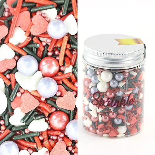 QUEEN OF HEARTS SPRINKLE MIX - 100G