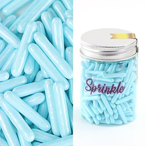 PEARL BLUE RODS SPRINKLE - 100G