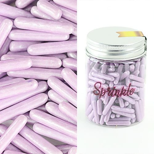 PEARL PURPLE RODS SPRINKLE - 100G