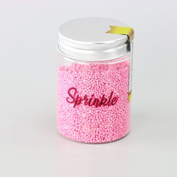 PINK NON-PAREILS SPRINKLES - 100G