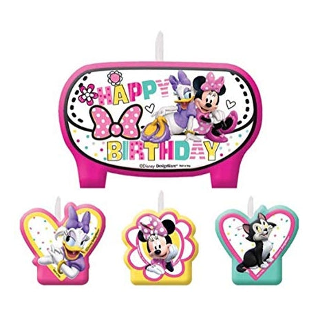 Minnie Mouse Helper 4 Piece Candle Set