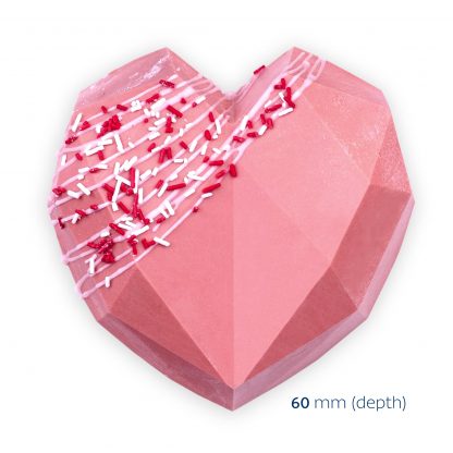 1 HEART GEOMETRIC SILICONE MOULD