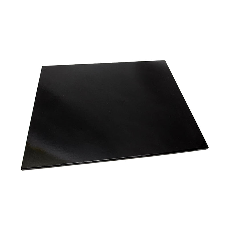 CAKE BOARD | BLACK | 6 INCH | SQUARE | MDF | 5MM THICK