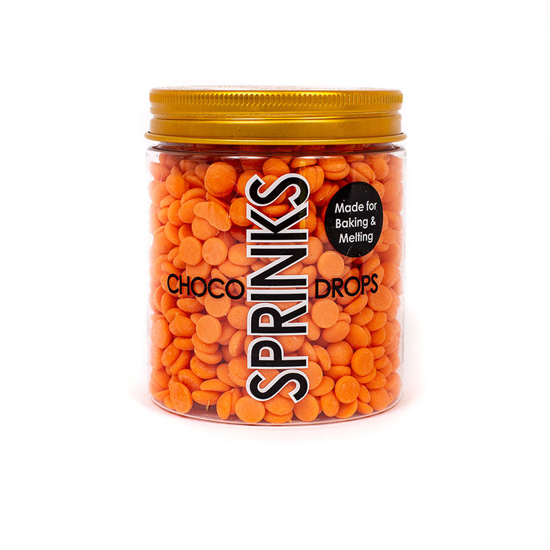 SPRINKS CHOCO DROPS - PUMPKIN ORANGE (200G)
