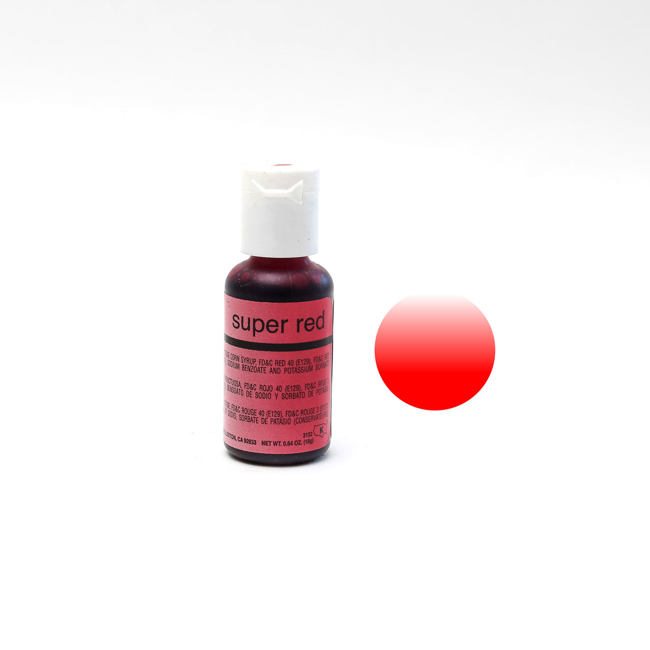 CHEFMASTER AIRBRUSH COLOUR SUPER RED (0.64OZ)**