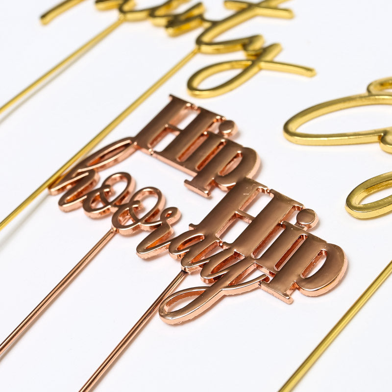 ROSE GOLD PLATED CAKE TOPPER - EIGHTEEN
