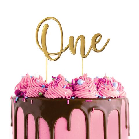 CAKE CRAFT | METAL TOPPER | ONE | GOLD