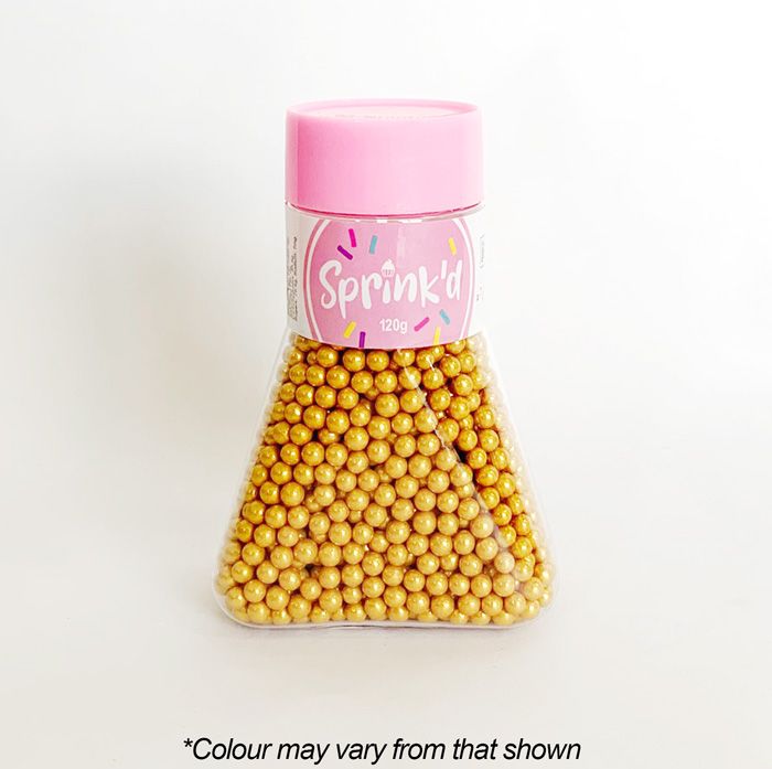 SPRINK'D | SUGAR BALLS | GOLD | 4MM | 120G