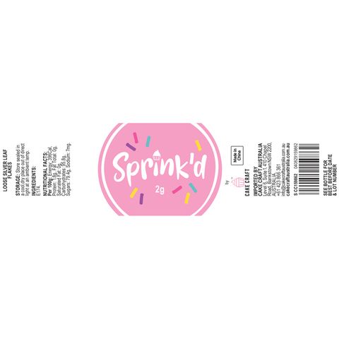 SPRINK'D | LOOSE SILVER LEAF FLAKES | 2G