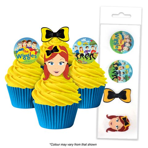 THE WIGGLES | EDIBLE WAFER CUPCAKE TOPPERS | 16 PIECE PACK
