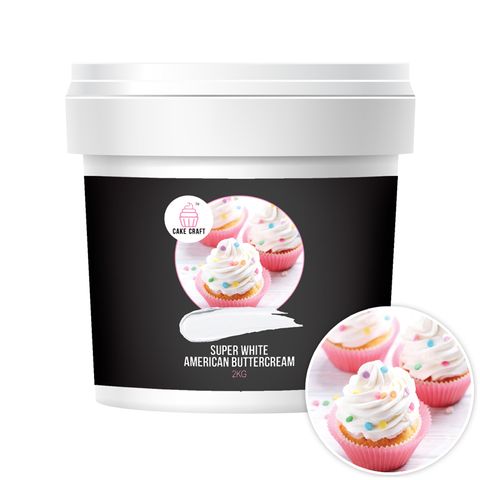 CAKE CRAFT | AMERICAN BUTTERCREAM | SUPER WHITE | 2KG |