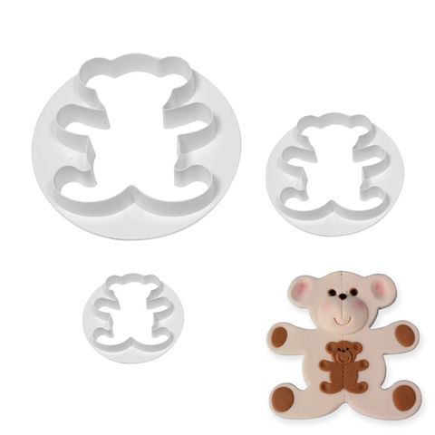 TEDDY BEAR CUTTER | 3 PIECE SET (ONLINE ONLY)