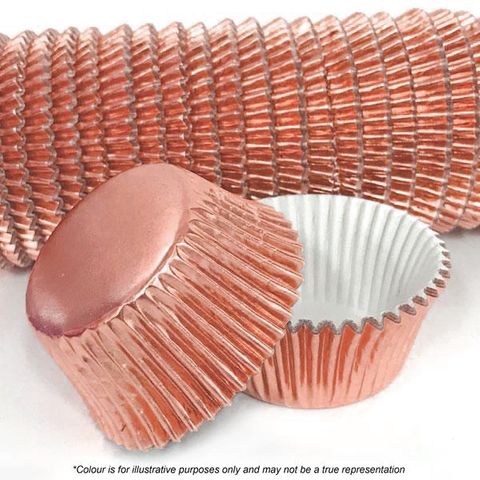 CAKE CRAFT | 700 ROSE GOLD FOIL BAKING CUPS | PACK OF 500