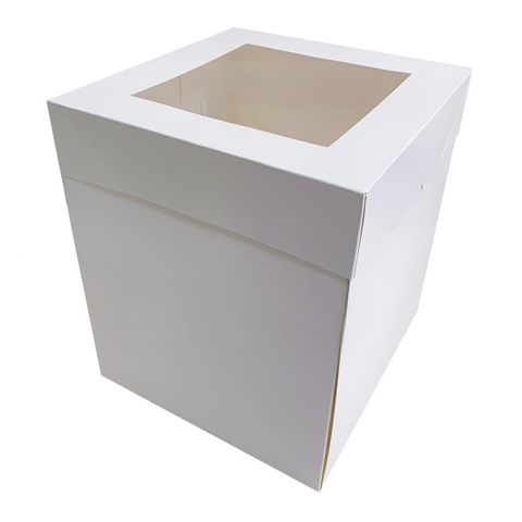 8X8X10 INCH CAKE BOX | TOP WINDOW | PE COATED