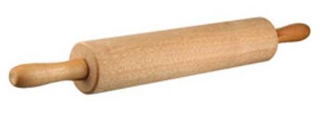 ROLLING PIN - WOOD 450 x 70MM - STAINLESS STEEL BALL BEARING