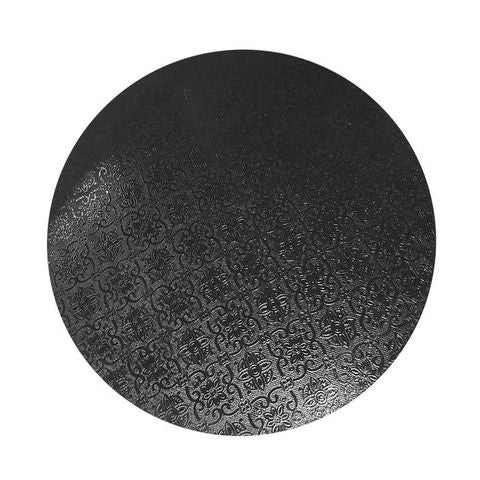 CAKE BOARD | BLACK | 10 INCH | ROUND | MDF | 6MM THICK