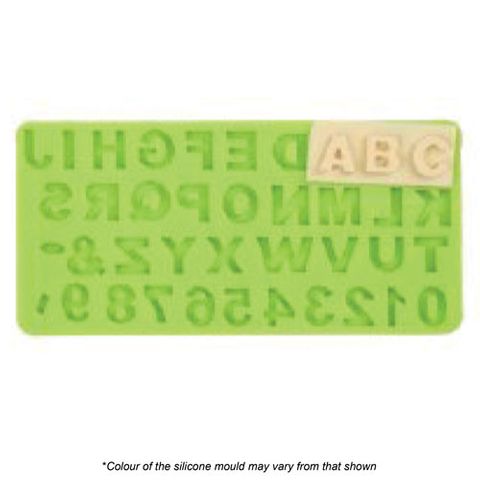 ALPHABET & NUMBERS SET SILICONE MOULD