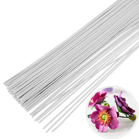 FLOWER WIRE | 24 GAUGE | WHITE | 50 PIECES