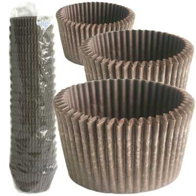 750 BAKING CUPS - CHOCOLATE BROWN - 500 PIECE PACK