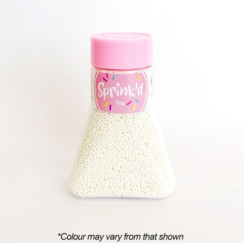 SPRINK'D | SUGAR BALLS | WHITE | 2MM | 130G