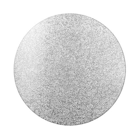 CAKE BOARD | SILVER | 9 INCH | ROUND | MDF | 6MM THICK