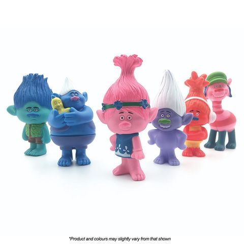 TROLLS | PLASTIC FIGURINES | 6 PIECE SET