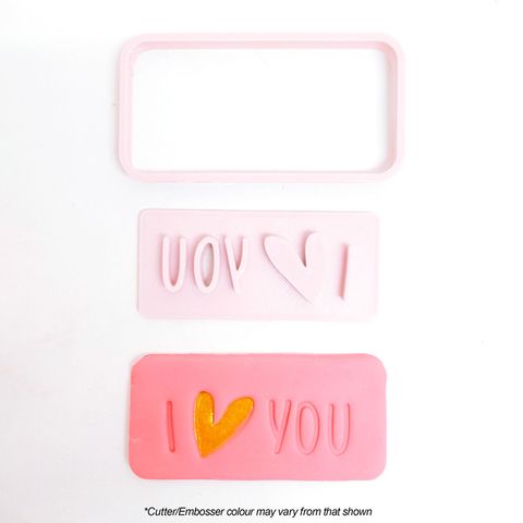 I LOVE YOU RECTANGLE | CUTTER & EMBOSSER