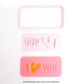 I LOVE YOU RECTANGLE | CUTTER & EMBOSSER