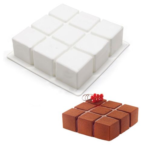 SINGLE SIDED RUBIX CUBE SILICONE MOULD (ONLINE ONLY)