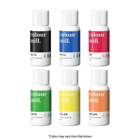 COLOUR MILL | PRIMARY 6 PACK | FOOD COLOUR | 6 x 20ML
