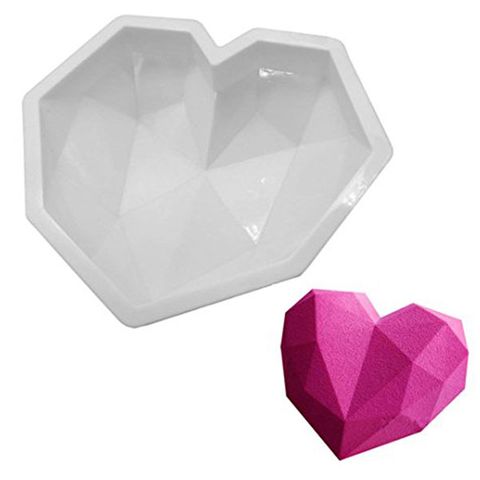 LARGE 3D GEO HEART SILICONE MOULD