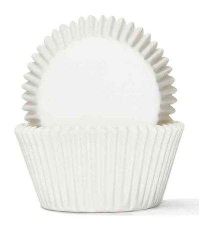 700 BAKING CUPS - WHITE - 100 PIECE PACK