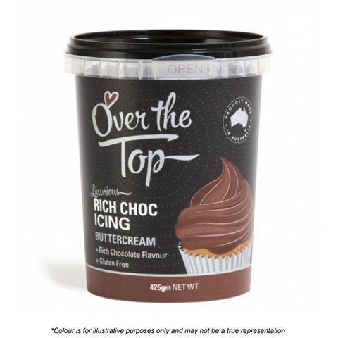 OVER THE TOP | BUTTERCREAM | CHOCOLATE BROWN | 425G
