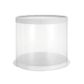 CLEAR TUBE CAKE BOX | 8X8X8 INCH | WHITE LID & BASE