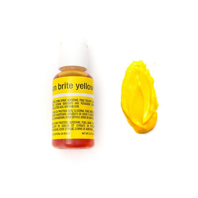 CHEFMASTER LIQUA-GEL NEON BRITE YELLOW (0.70OZ)**