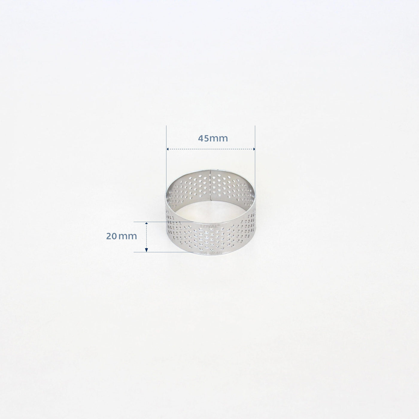 45mm PERFORATED RING S/S