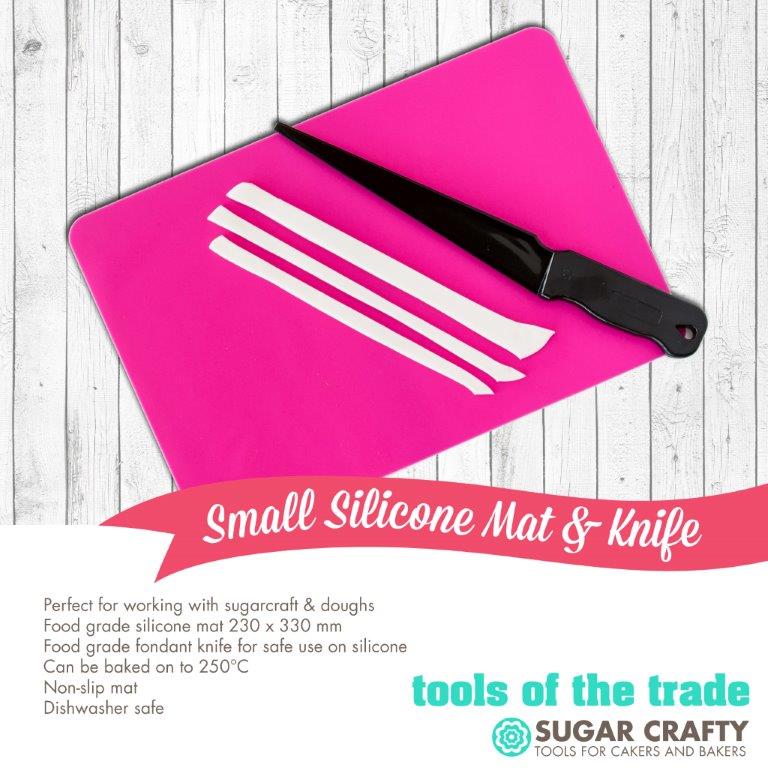 Sugar Crafty Small Silicone Mat & Knife